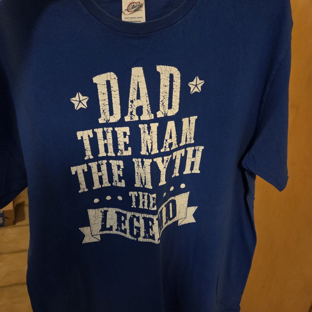 Delta Blue 'Dad The Man The Myth' T-Shirt